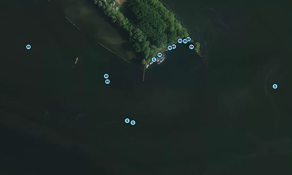 Satelite image of Island Hoofd Anchorage