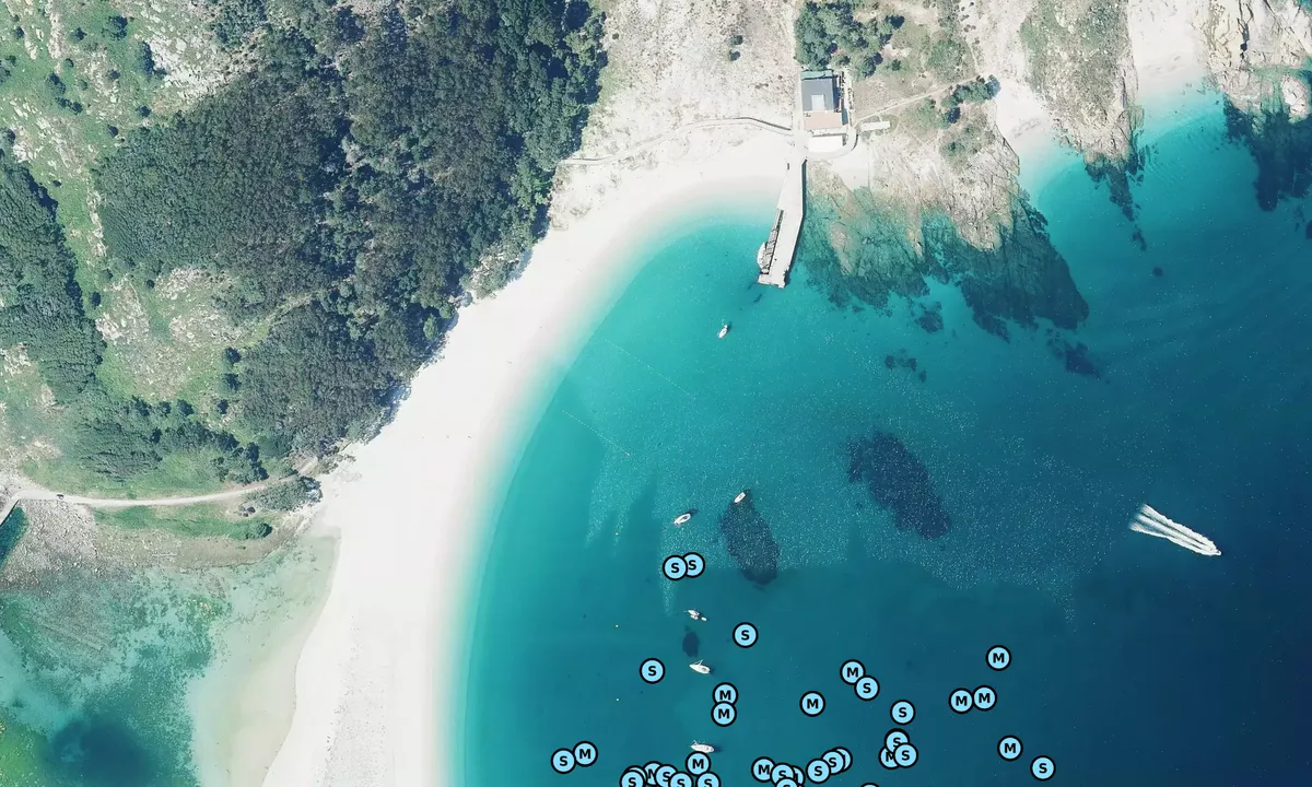 Satelite image of Islas Cies North