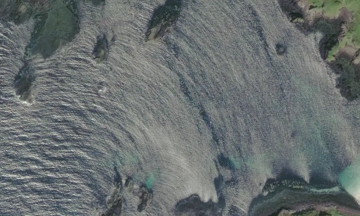 Satelite image of Isle of Canna (South)