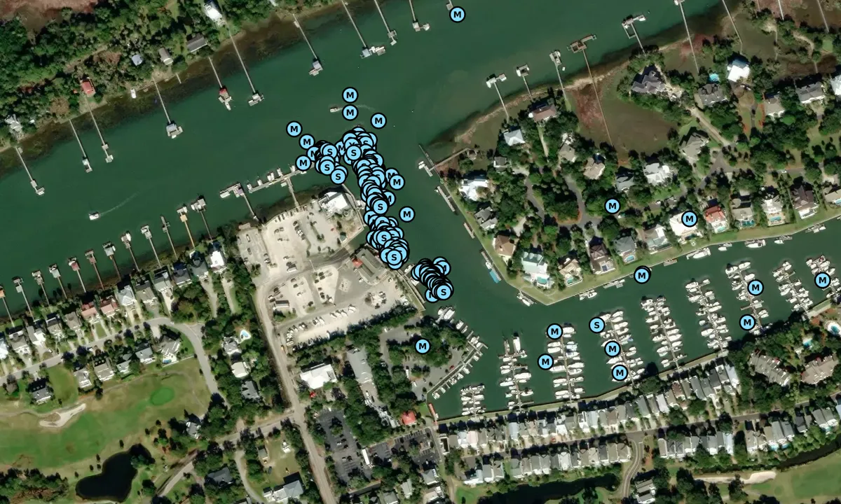 Satelite image of Isle of Palms Marina - Charleston