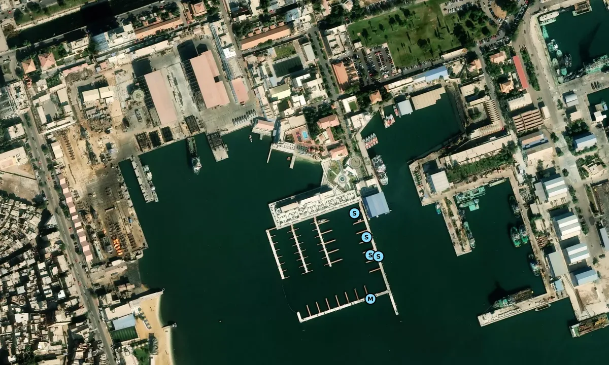 Satelite image of Ismailia Yacht Club