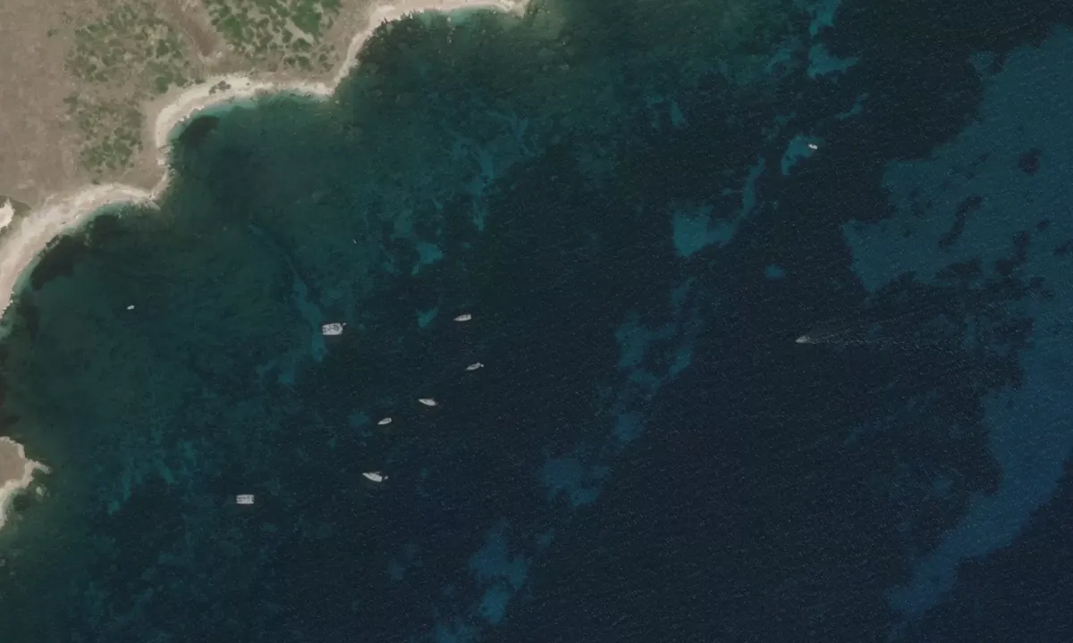 Flyfoto av Isola Mal di Ventre - Cala dei Pastori