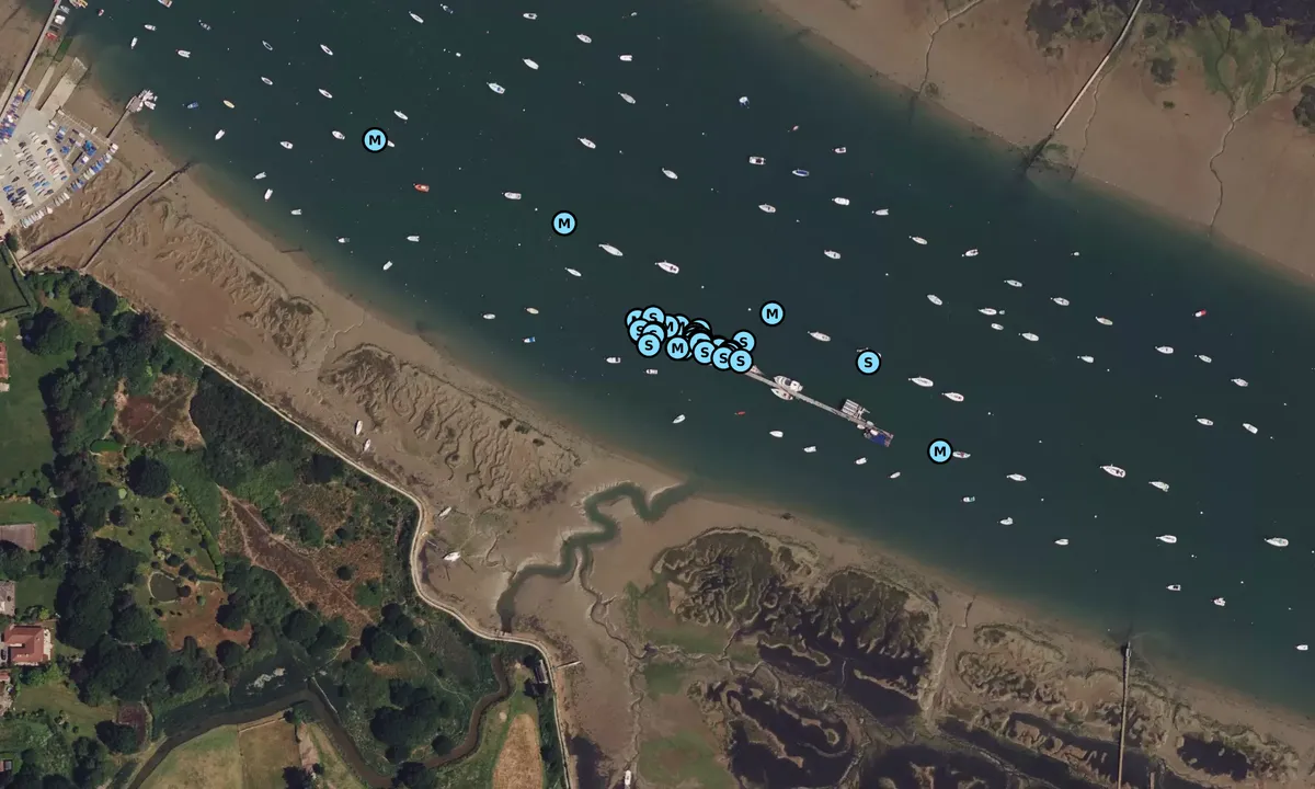 Satelite image of Itchenor Visitor Pontoon