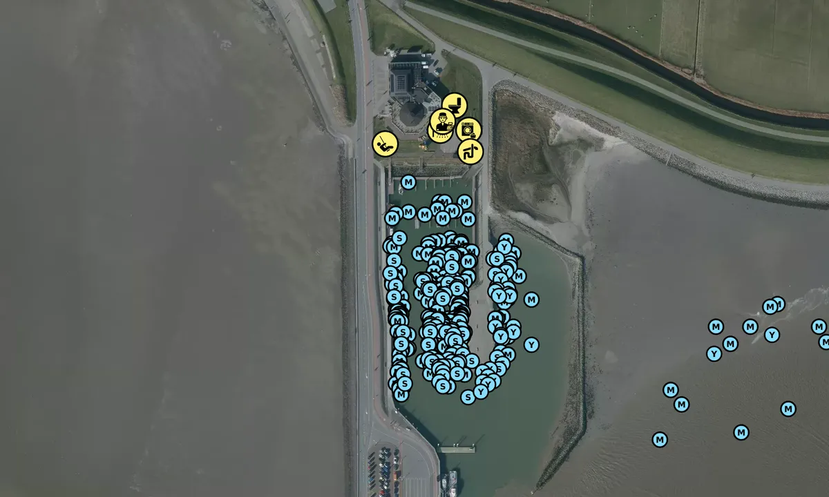 Satelite image of Jachthaven Ameland