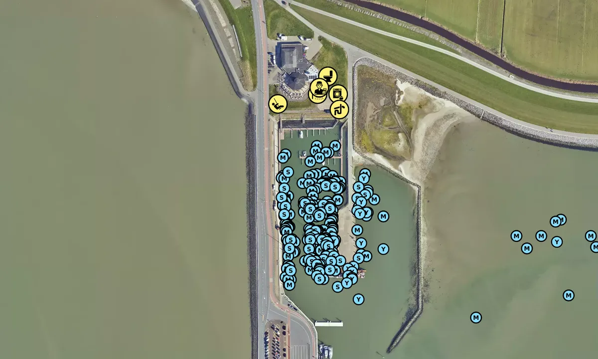 Satelite image of Jachthaven Ameland