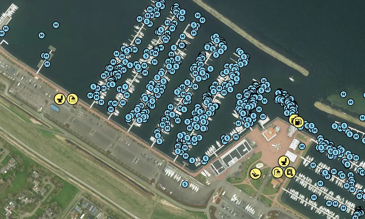 Satelite image of Jachthaven Bruinisse