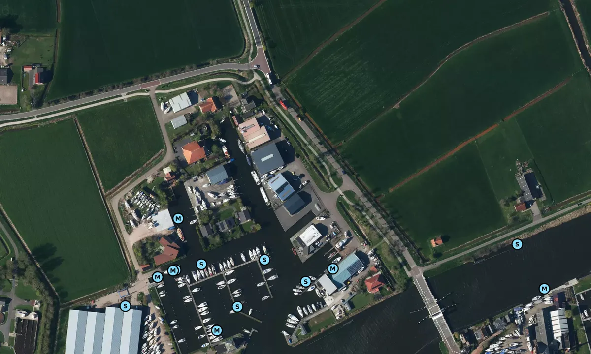 Satelite image of Jachthaven de Pyramide - Warns