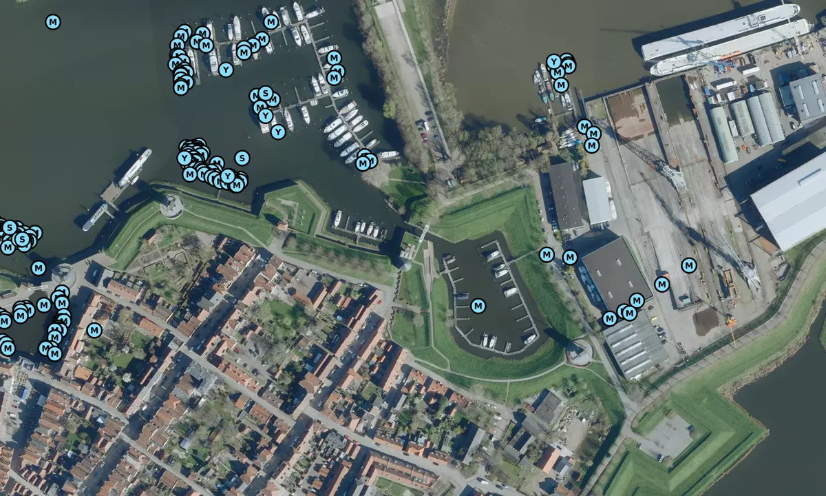 Satelite image of Jachthaven de Wiel
