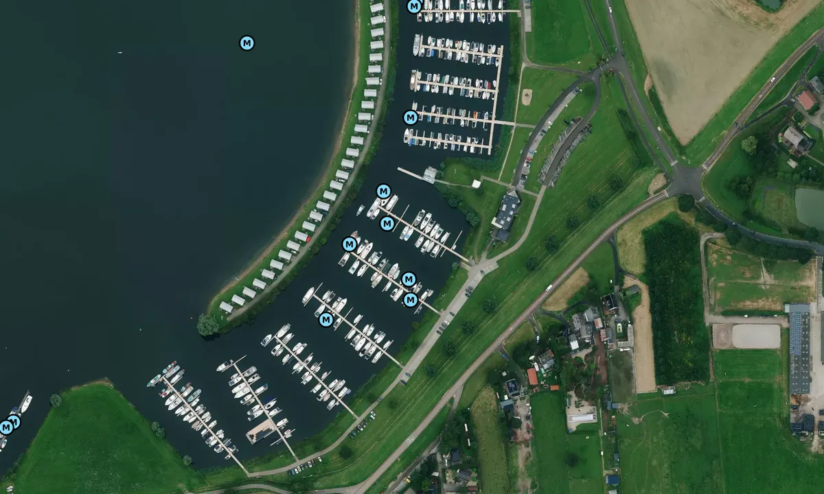 Satelite image of Jachthaven Eiland Van Maurik