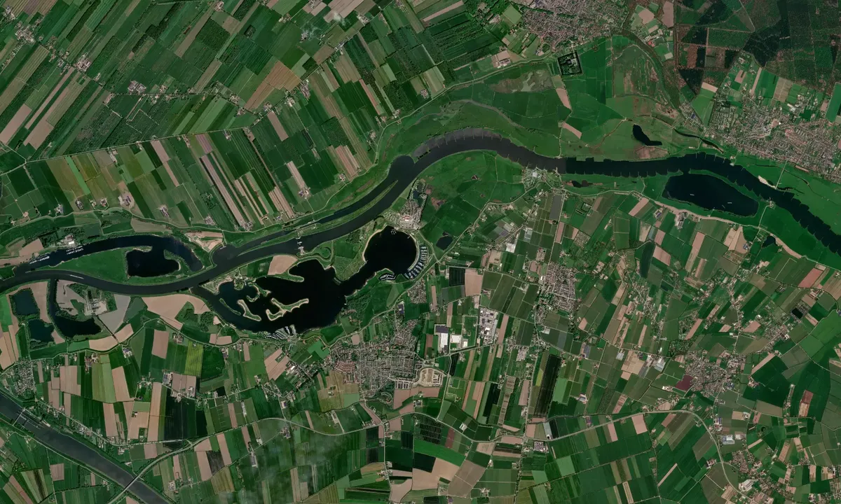 Flyfoto av Jachthaven Eiland Van Maurik
