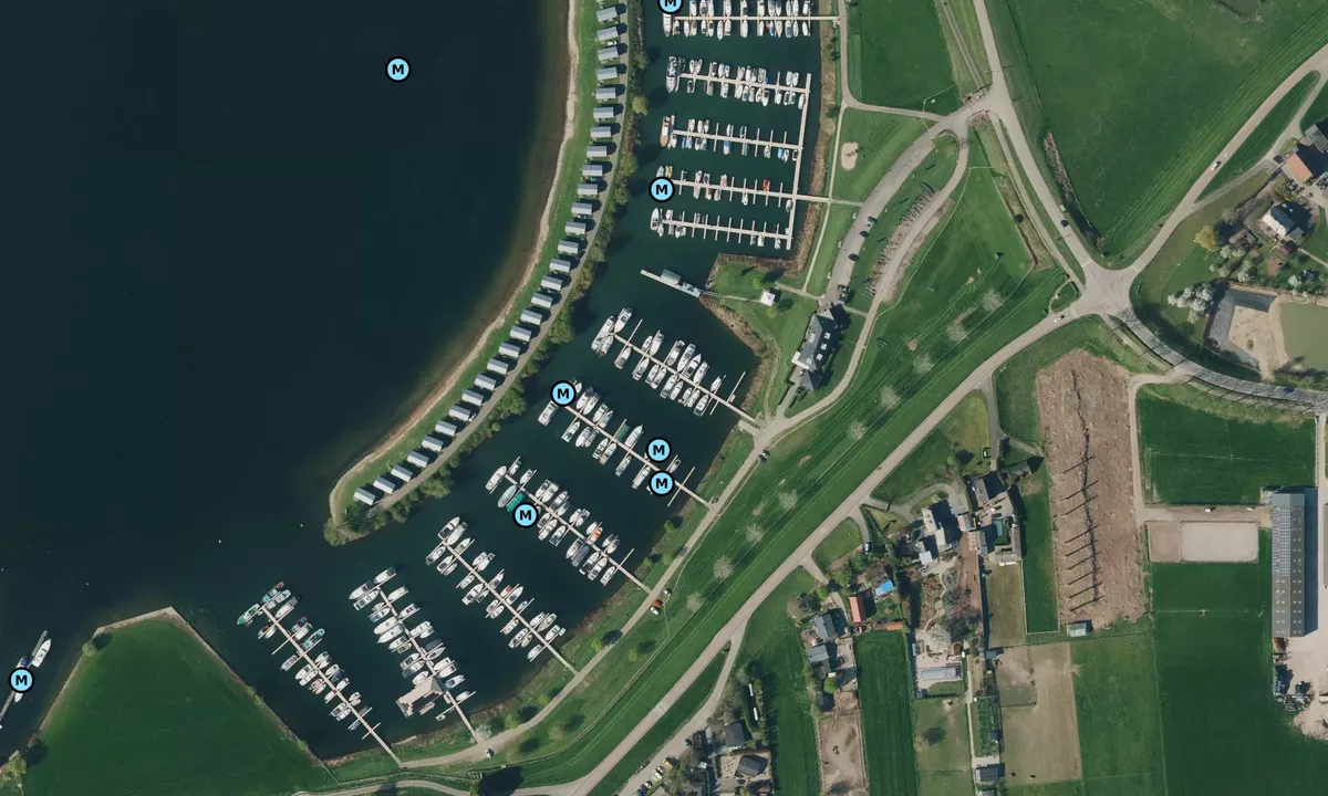 Satelite image of Jachthaven Eiland Van Maurik