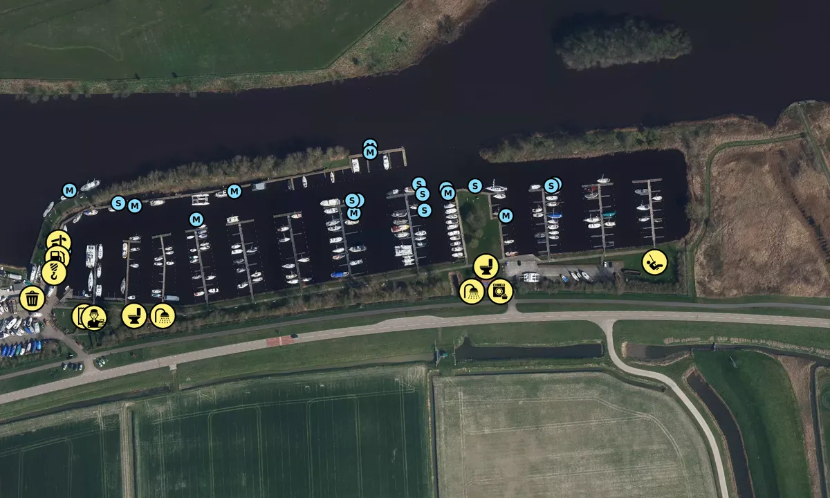Satelite image of Jachthaven Lunegat - Kollum