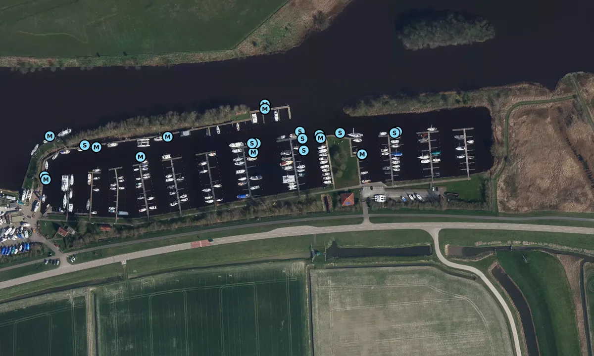 Satelite image of Jachthaven Lunegat - Kollum