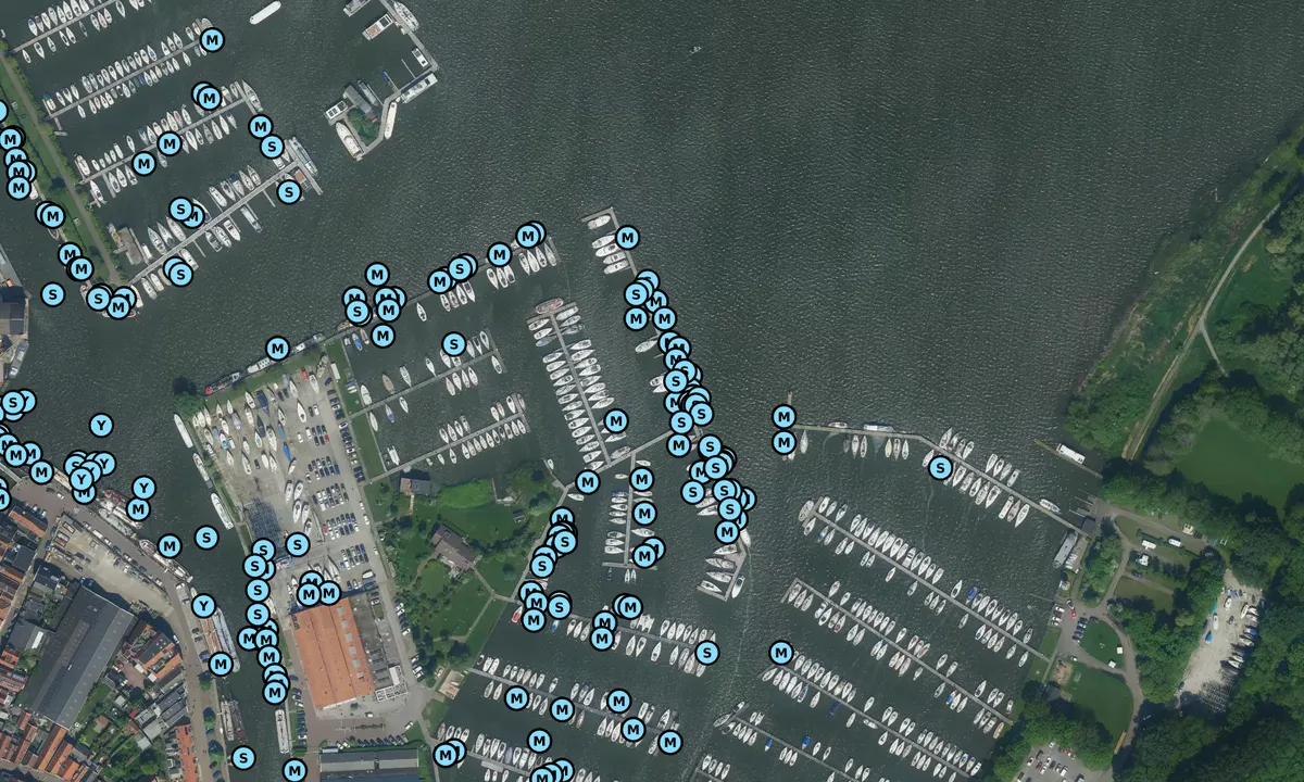 Satelite image of Jachthaven Waterland - Monnickendam