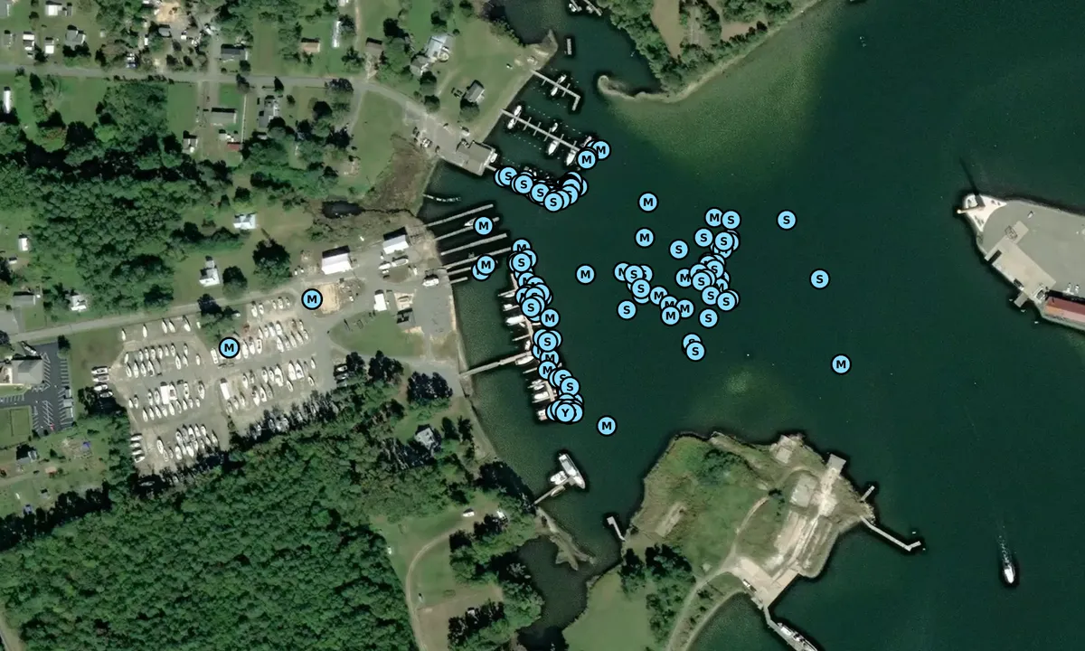 Satelite image of Jennings Boat Yard