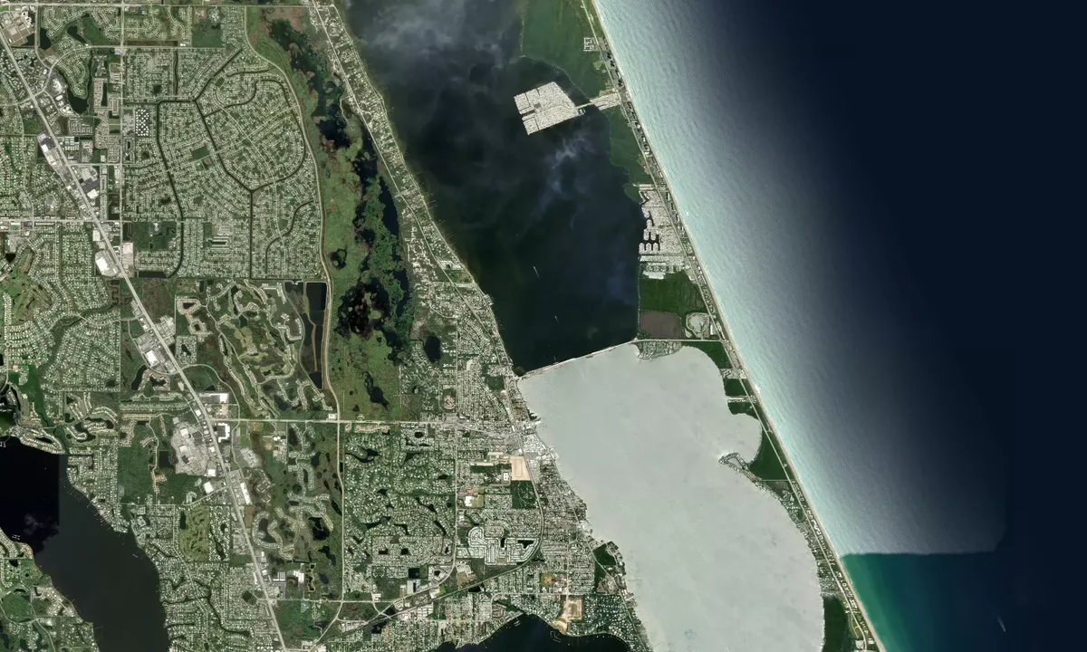 Flyfoto av Jensen Beach North