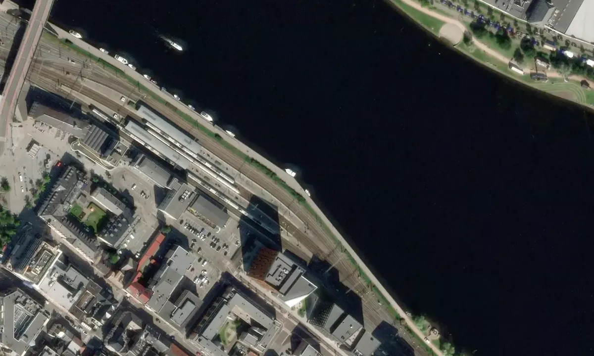 Satelite image of Jernbanekaia