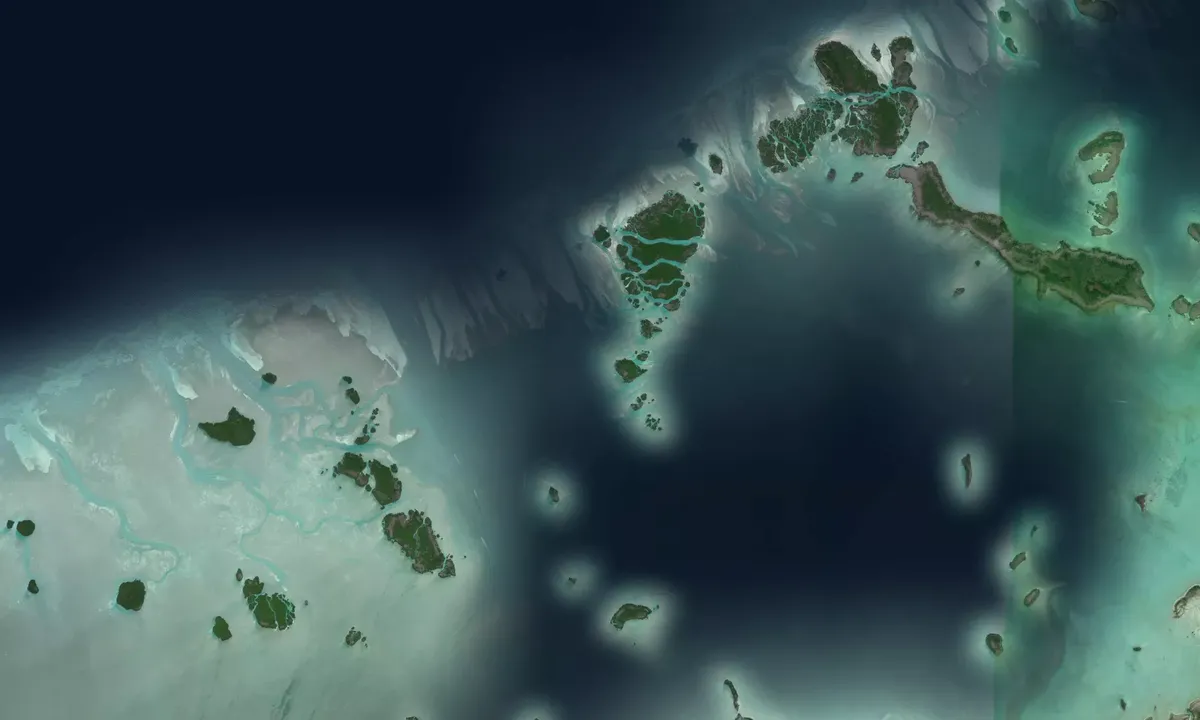 Flyfoto av Jewfish basin 2