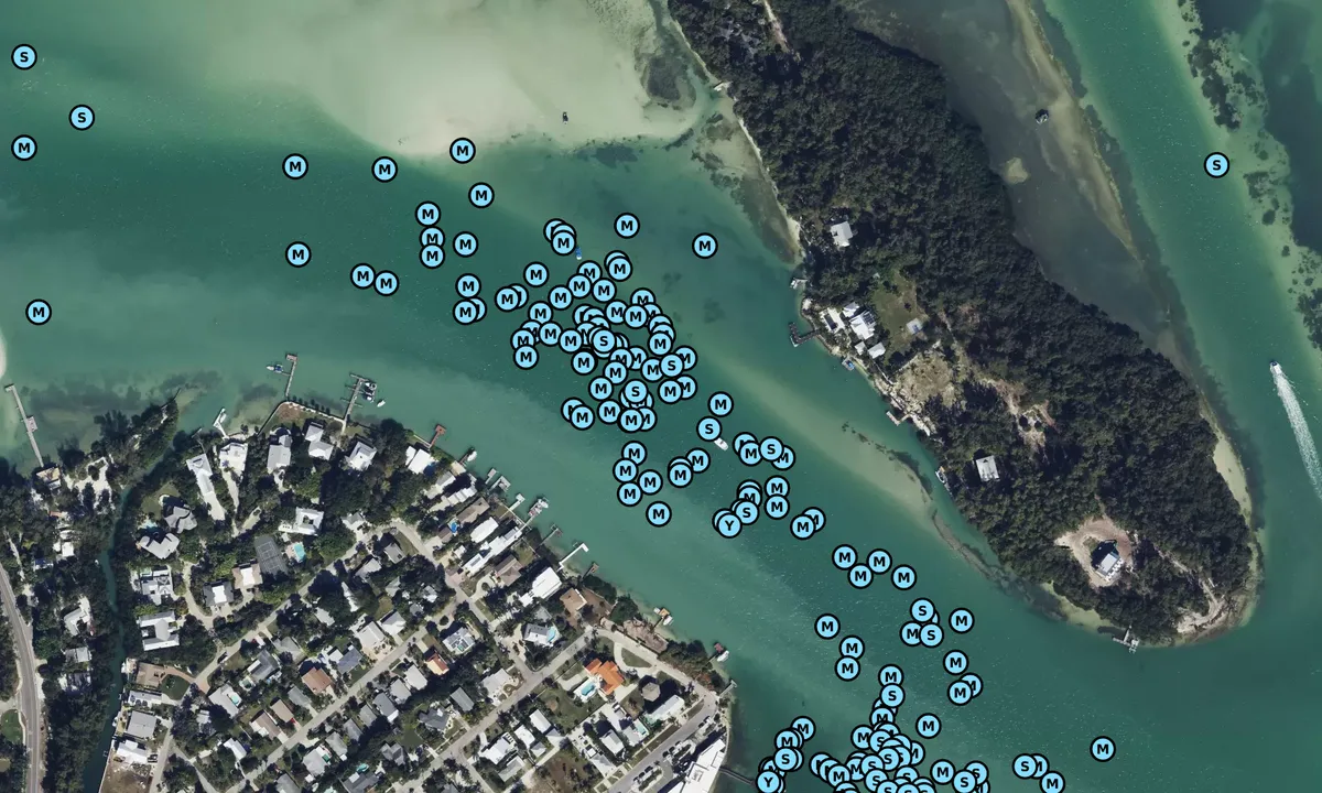 Satelite image of Jewfish Key Anchorage Basin