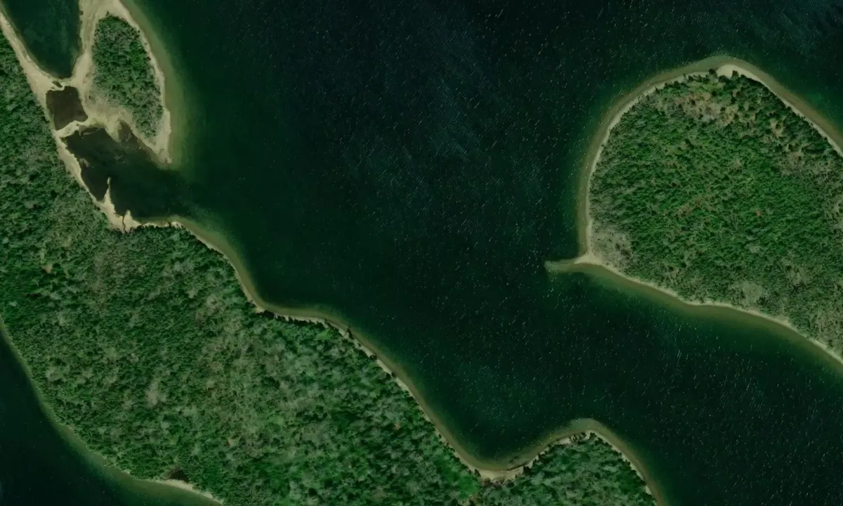 Satelite image of Joe Sampsons Island