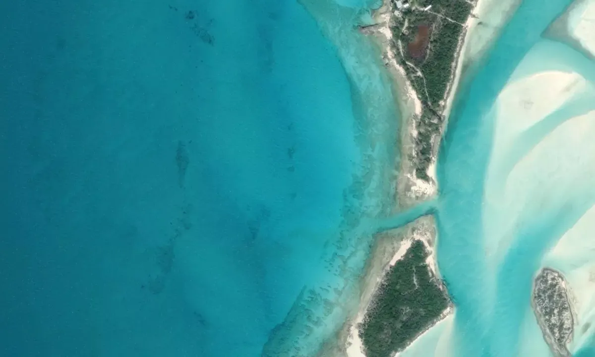 Satelite image of Joe Sound Entrance