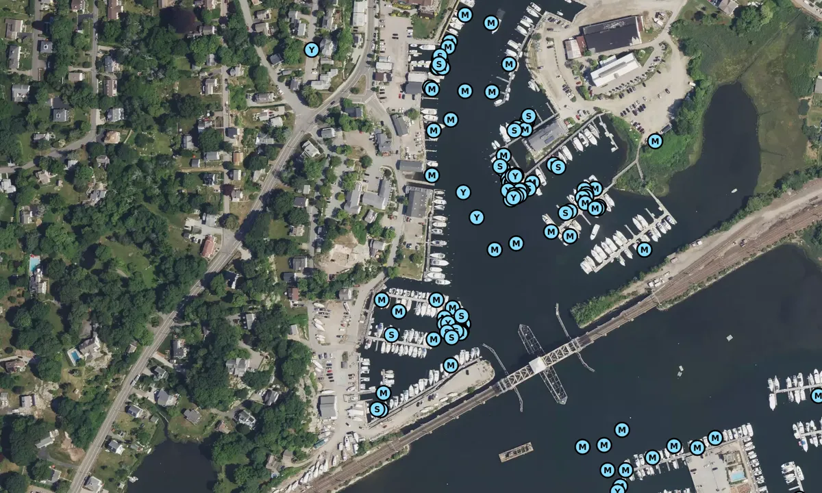Satelite image of John I. Carija and Son Boat Works