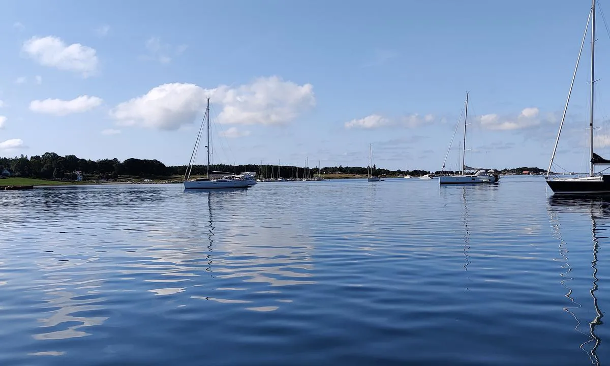 Jomfruland Gjestehavn: Veldig fint å ligge på svai