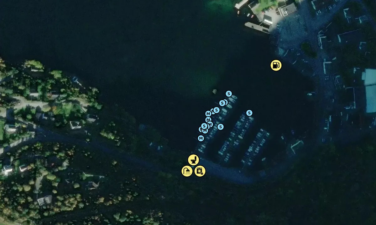 Satelite image of Jondal Gjestehavn