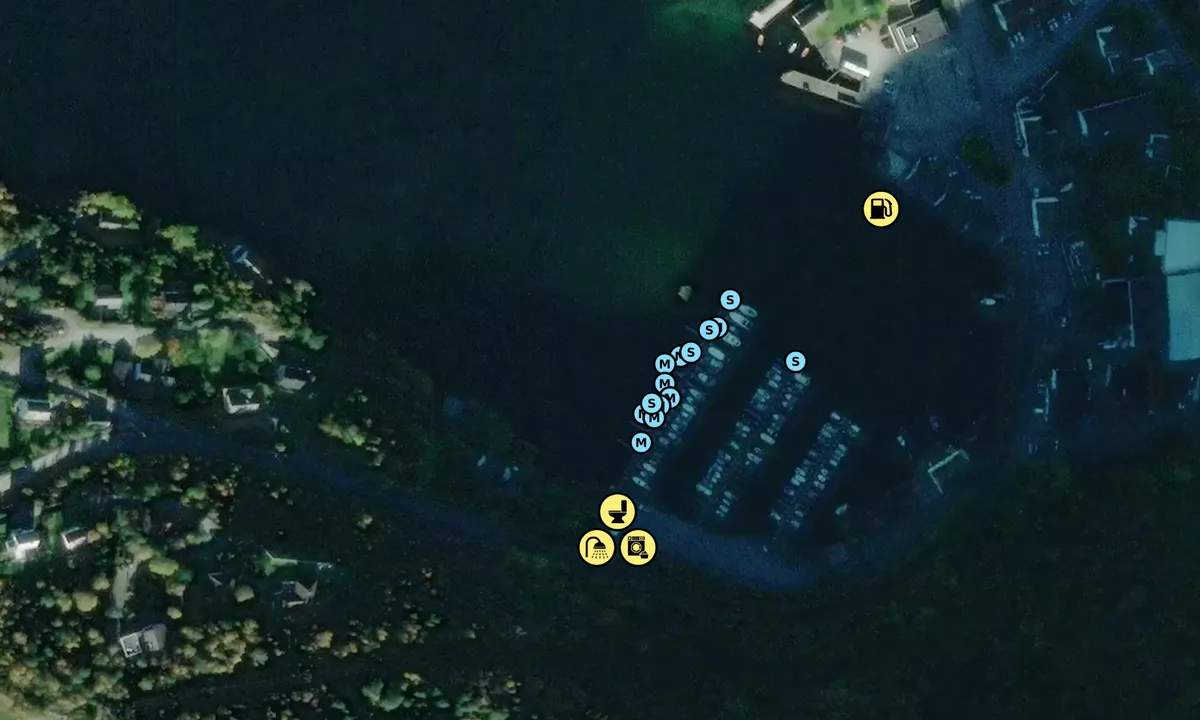 Satelite image of Jondal Gjestehavn