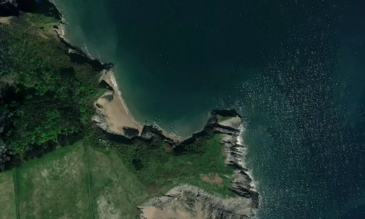 Flyfoto av Jone's Bay