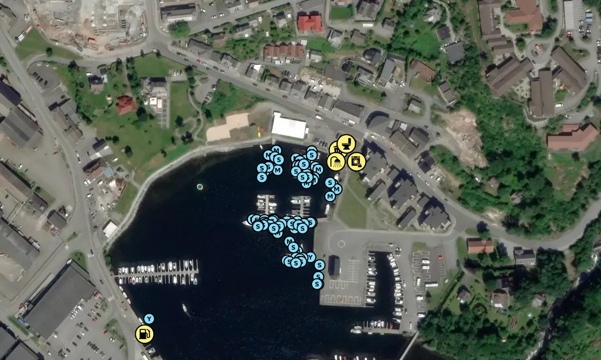 Satelite image of Jørpeland Gjestehavn