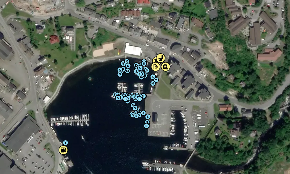 Satelite image of Jørpeland Gjestehavn