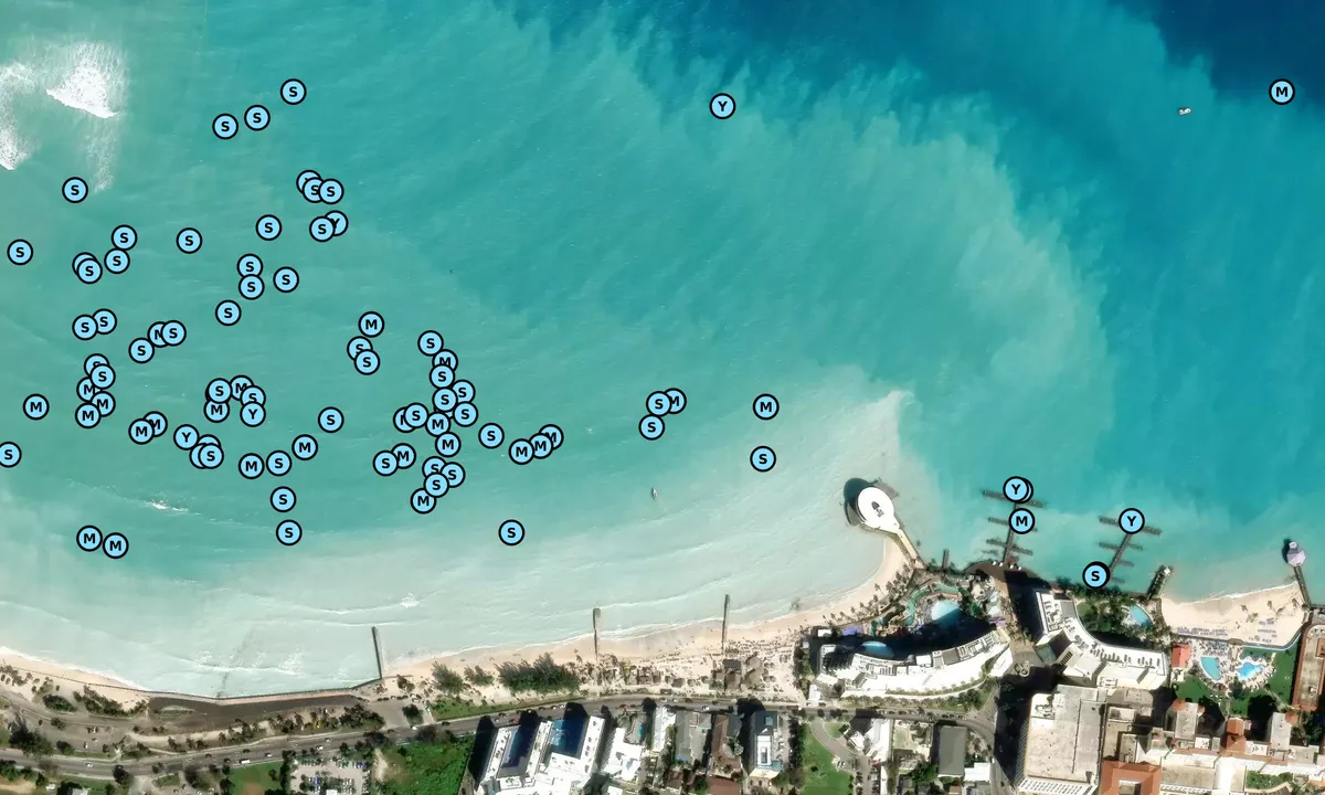 Satelite image of Junkanoo Beach