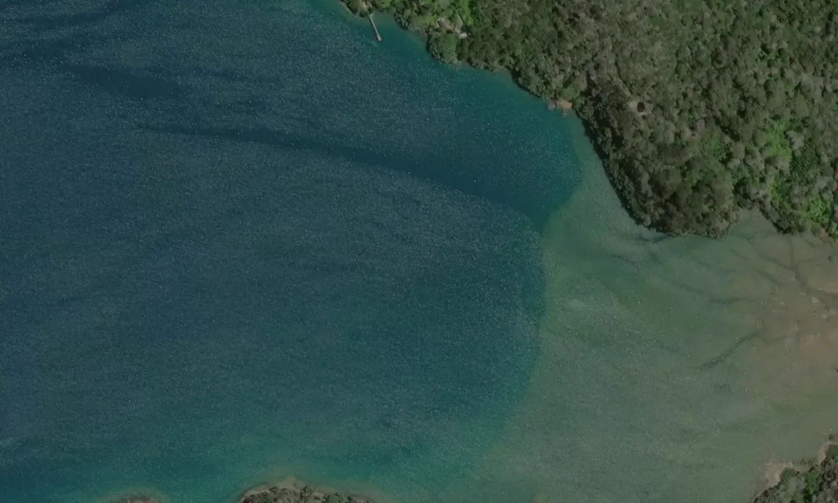Flyfoto av Kaiaraara Bay