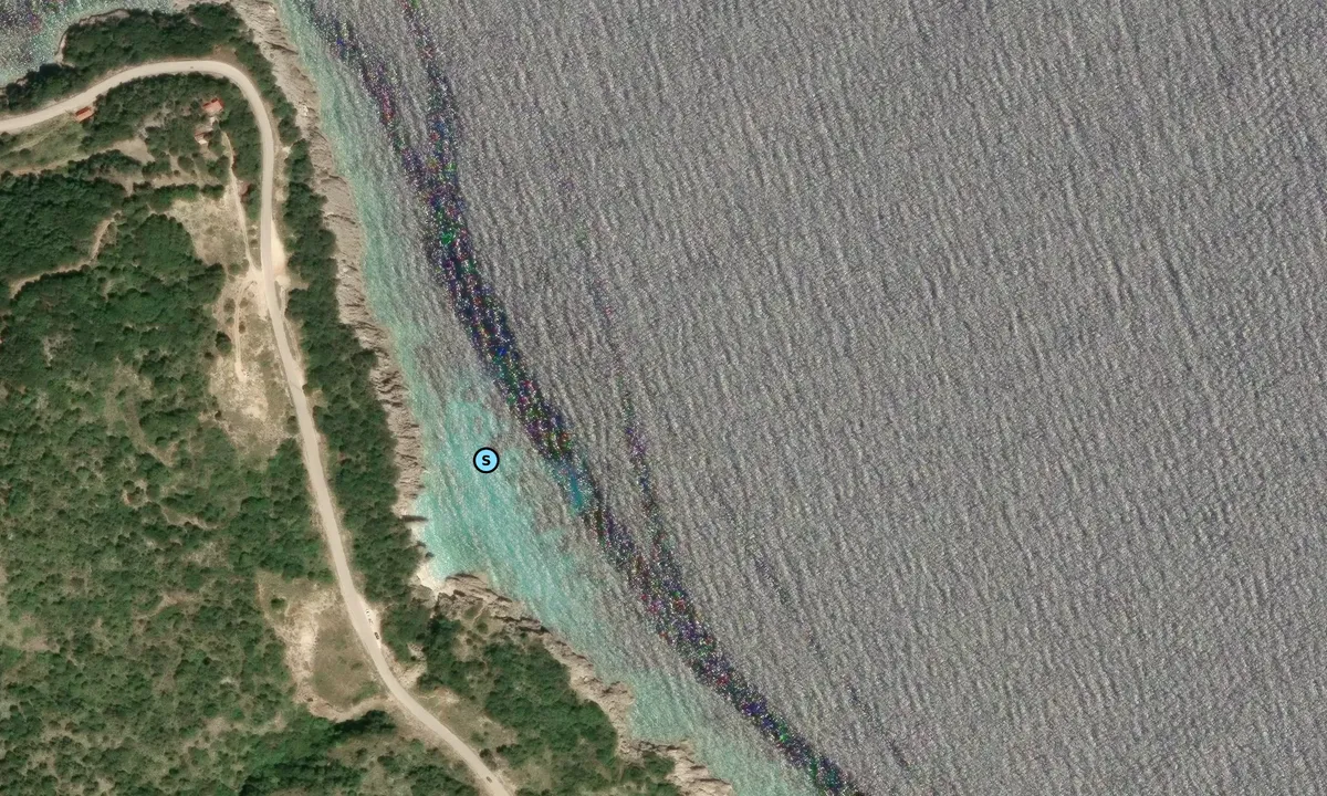 Satelite image of Kako Lagadi Beach
