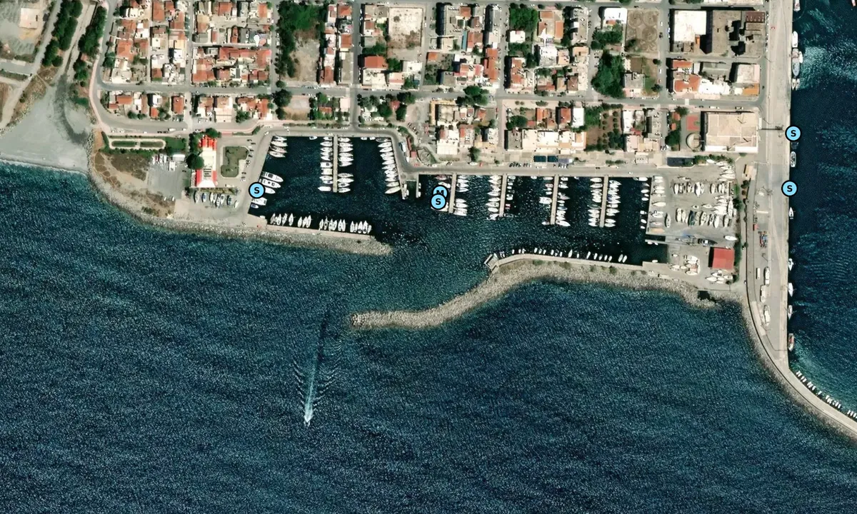 Satelite image of Kalamata Marina - Greece