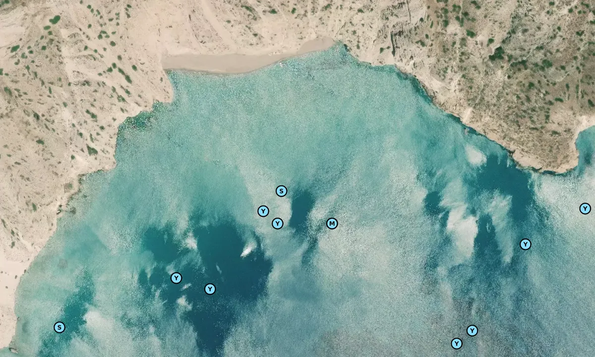 Satelite image of Kalamos Beach