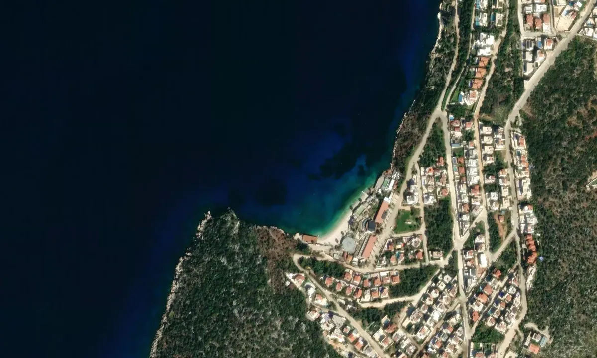 Satelite image of Kalkan - Kaş