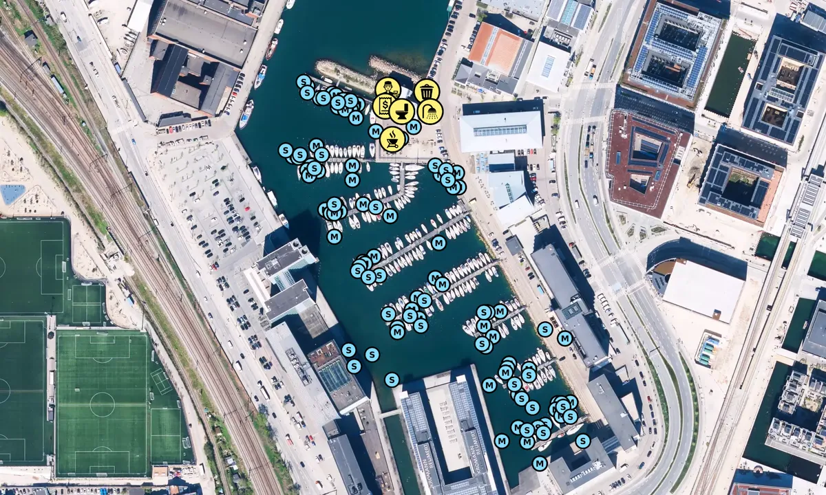 Satelite image of Kalkbrænderihavnen København