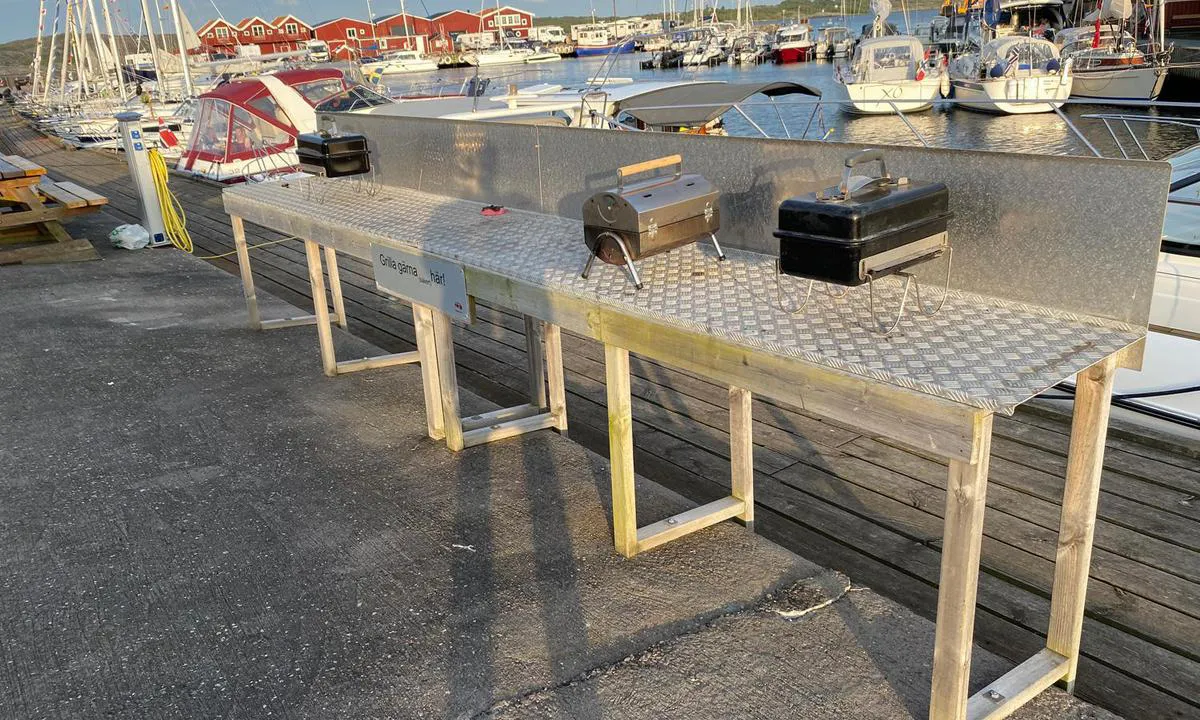 Knippla Gästhamn: {"base": "no", "no": "Flere praktiske grillbenker i denne havna.", "se": "Flera praktiska grillb\u00e4nkar i denna hamn.", "en": "Several practical barbecue benches in this harbour.", "da": "Flere praktiske grillb\u00e6nke i denne havn.", "fr": "Plusieurs bancs de barbecue pratiques dans ce port.", "de": "Mehrere praktische Grillpl\u00e4tze in diesem Hafen.", "es": "Hay varios bancos de barbacoa pr\u00e1cticos en este puerto.", "it": "Diversi pratici banchi per grigliate in questo porto.", "pt": "V\u00e1rias bancadas pr\u00e1ticas para churrasco neste porto.", "nl": "Verschillende praktische barbecuebanken in deze haven.", "pl": "W tym porcie znajduje si\u0119 kilka praktycznych \u0142awek z grillem.", "uk": "\u0423 \u0446\u0456\u0439 \u0433\u0430\u0432\u0430\u043d\u0456 \u0454 \u043a\u0456\u043b\u044c\u043a\u0430 \u0437\u0440\u0443\u0447\u043d\u0438\u0445 \u043c\u0430\u043d\u0433\u0430\u043b\u0456\u0432.", "ro": "Mai multe mese de gr\u0103tar practice \u00een acest port.", "tr": "Bu limanda birka\u00e7 pratik mangal bank\u0131 var.", "el": "\u03a0\u03bf\u03bb\u03bb\u03bf\u03af \u03c0\u03c1\u03b1\u03ba\u03c4\u03b9\u03ba\u03bf\u03af \u03c0\u03ac\u03b3\u03ba\u03bf\u03b9 \u03c8\u03b7\u03c3\u03c4\u03b1\u03c1\u03b9\u03ac\u03c2 \u03c3\u03b5 \u03b1\u03c5\u03c4\u03cc \u03c4\u03bf \u03bb\u03b9\u03bc\u03ac\u03bd\u03b9.", "cs": "V tomto p\u0159\u00edstavu je n\u011bkolik praktick\u00fdch grilovac\u00edch lavic.", "hu": "T\u00f6bb praktikus grills\u00fct\u0151 pad tal\u00e1lhat\u00f3 ebben a kik\u00f6t\u0151ben.", "fi": "Useita k\u00e4yt\u00e4nn\u00f6llisi\u00e4 grillipenkkej\u00e4 t\u00e4ss\u00e4 satamassa.", "bg": "\u0412 \u0442\u043e\u0432\u0430 \u043f\u0440\u0438\u0441\u0442\u0430\u043d\u0438\u0449\u0435 \u0438\u043c\u0430 \u043d\u044f\u043a\u043e\u043b\u043a\u043e \u0443\u0434\u043e\u0431\u043d\u0438 \u043c\u0435\u0441\u0442\u0430 \u0437\u0430 \u0431\u0430\u0440\u0431\u0435\u043a\u044e.", "sr": "Vi\u0161e prakti\u010dnih klupa sa ro\u0161tiljem u ovoj luci.", "et": "Selles sadamas on mitu praktilist grillilauda.", "lv": "\u0160aj\u0101 ost\u0101 ir vair\u0101kas praktiskas grila soli\u0146i.", "lt": "\u0160iame uoste yra keletas prakti\u0161k\u0173 kepsnini\u0173 suoleli\u0173."}