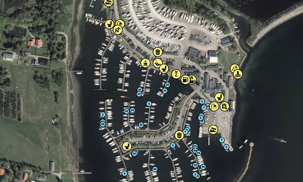 Satelite image of Kaløvig Bådehavn