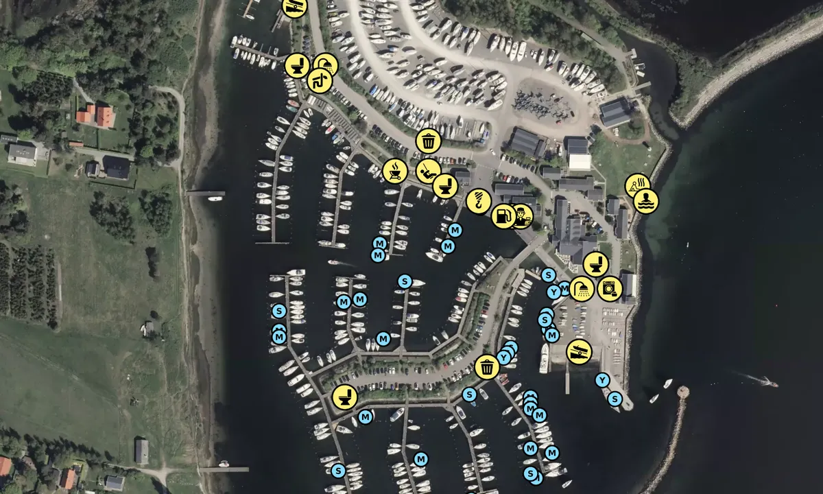 Satelite image of Kaløvig Bådehavn