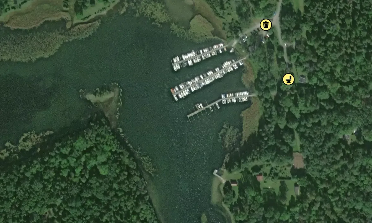 Satelite image of Kapellskär Gästhamn