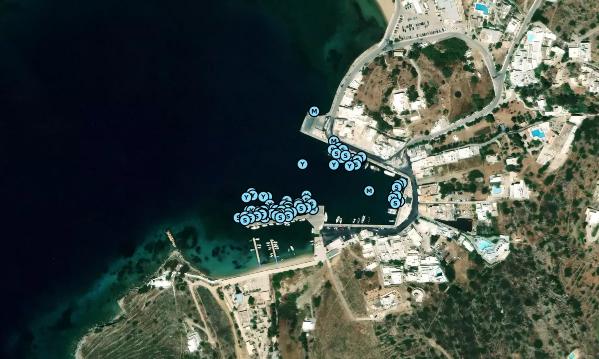 Satelite image of Karavostasi marina