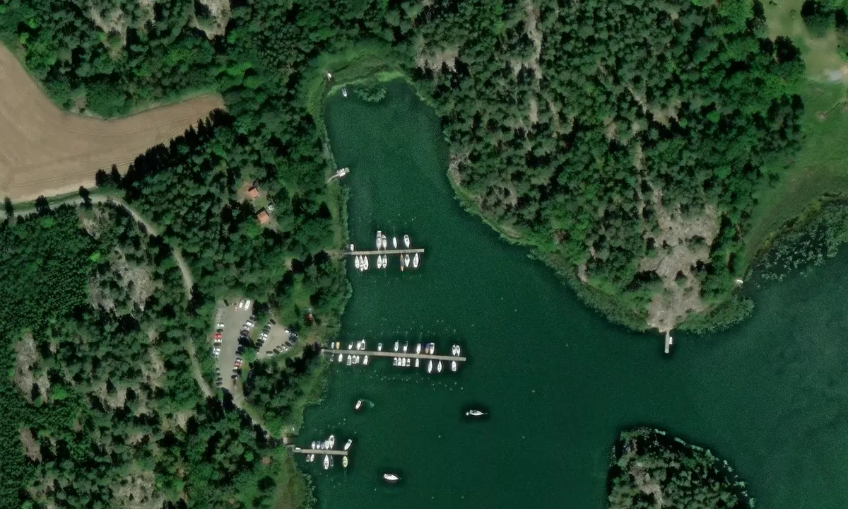 Satelite image of Kåreholms båthamn
