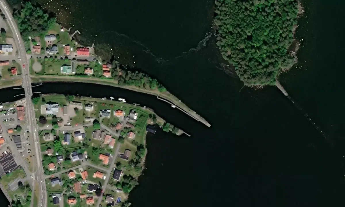 Flyfoto av Karlsborg - Kanalbolaget