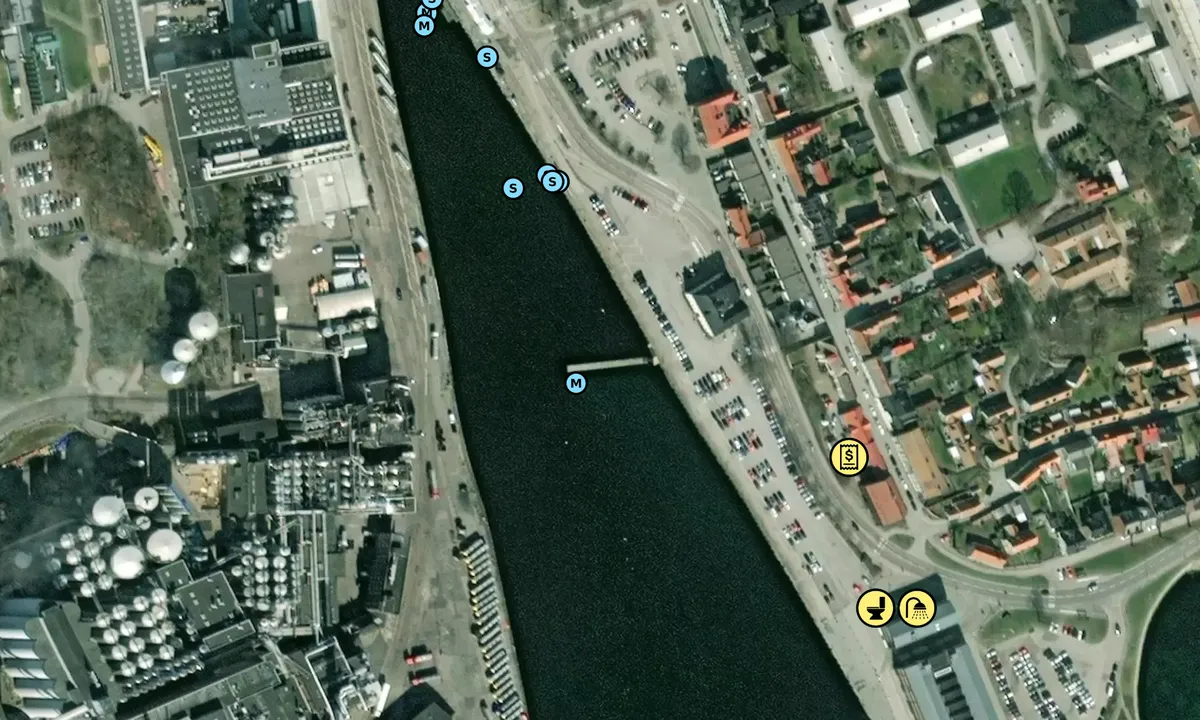 Satelite image of Karlshamn - Centralhamnen