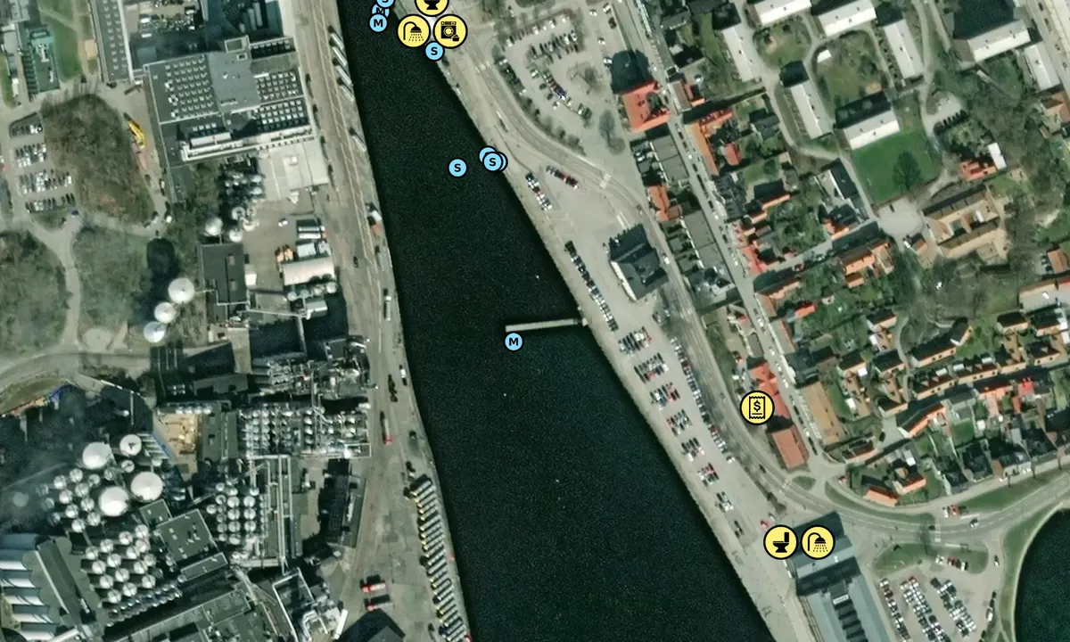 Satelite image of Karlshamn - Centralhamnen