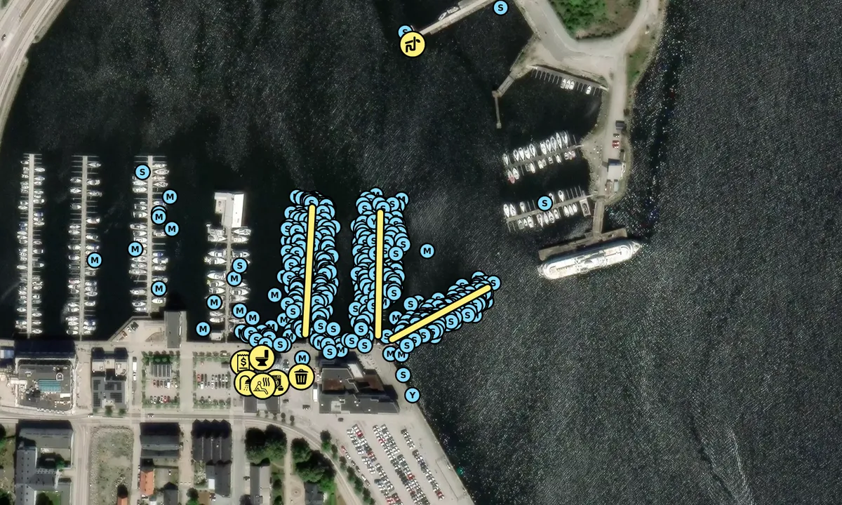 Satelite image of Karlskrona Stadsmarina
