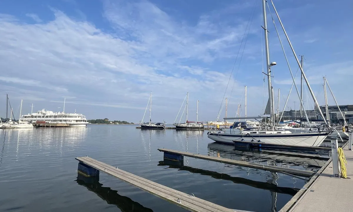 Karlskrona Stadsmarina: Tatt mot innseilingen til gjestehavnen